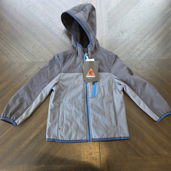Gerry Other - NWT GERRY Boys Falcon Softshell Jacket Gray Iron Blue XXS (2/3)